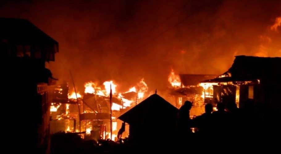 Nine children were killed in a previous fire in Dadu. Another child died today. (Photo: The News)