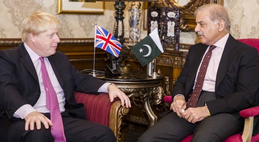 UK PM Boris Johnson congratulated Shehbaz Sharif. Source: APP