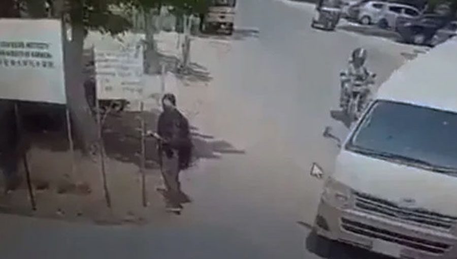 The suicide bomber has been named as Shari Baloch. Source: Twitter.