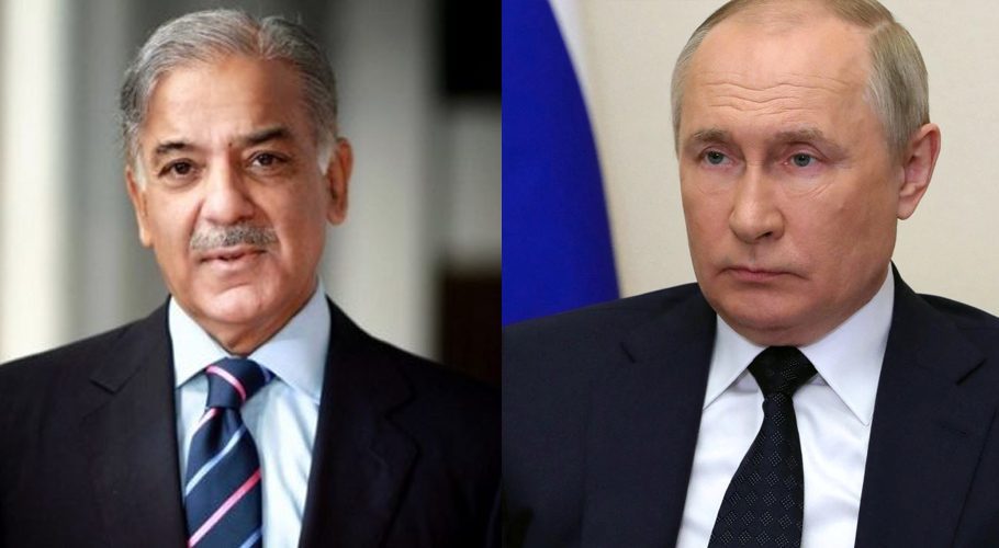 Russian President Vladimir Putin congratulated Shehbaz Sharif. Source: TASS.