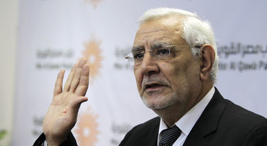 Aboul Fotouh quit the Muslim Brotherhood in 2011. Source: Reuters