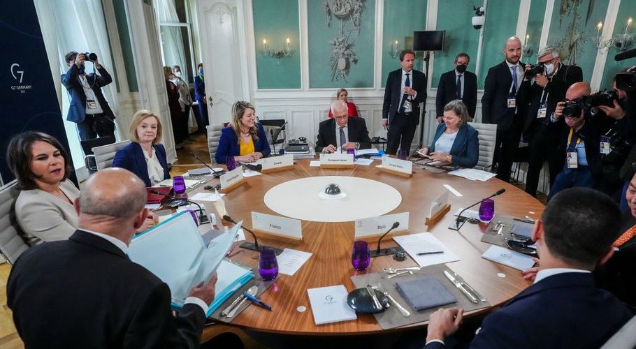 G7 foreign ministers' summit in Weissenhaeuser Strand. Source: Reuters.