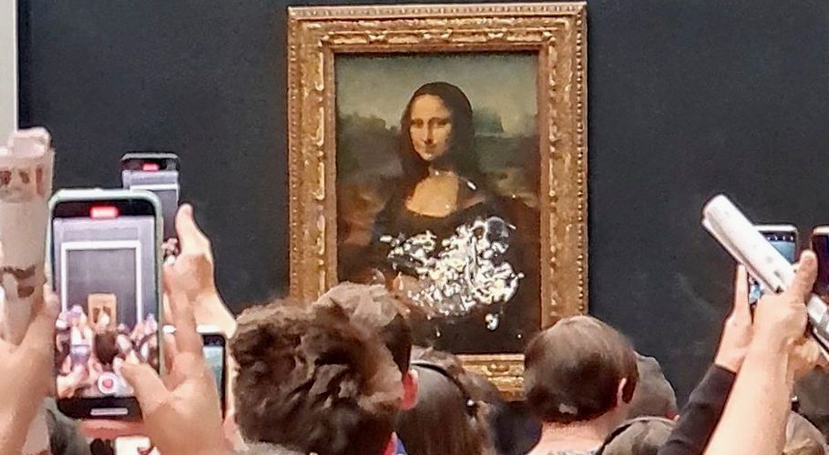 The man was disguised as an old lady. Source: AFP.