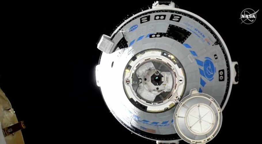 The CST-100 Starliner capsule plunged through Earth's atmosphere. Source: NASA.