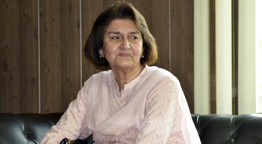 Nasira Javed Iqbal is the mother of PTI leader Walid Iqbal. Source: Newsline.