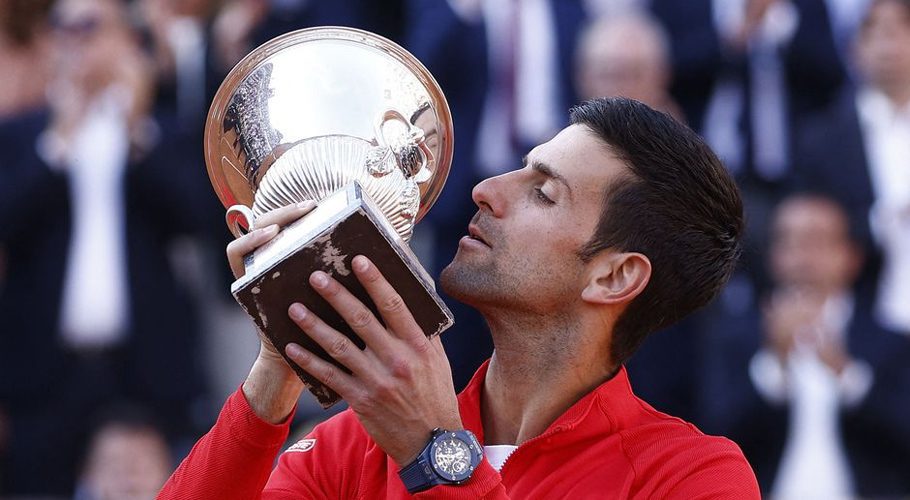 Novak Djokovic became fifth man to reach 1,000 wins milestone. Source: Reuters.
