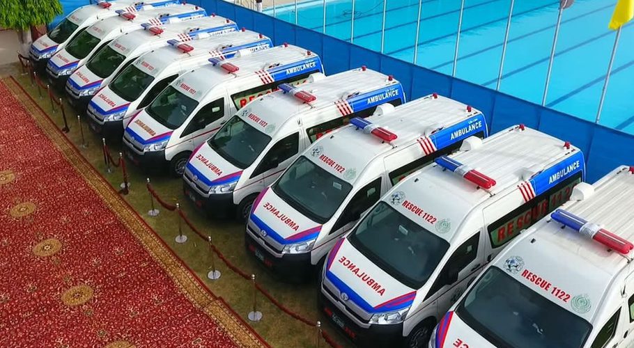 The service was initially launched in Karachi with 50 ambulances. Source: Twitter.