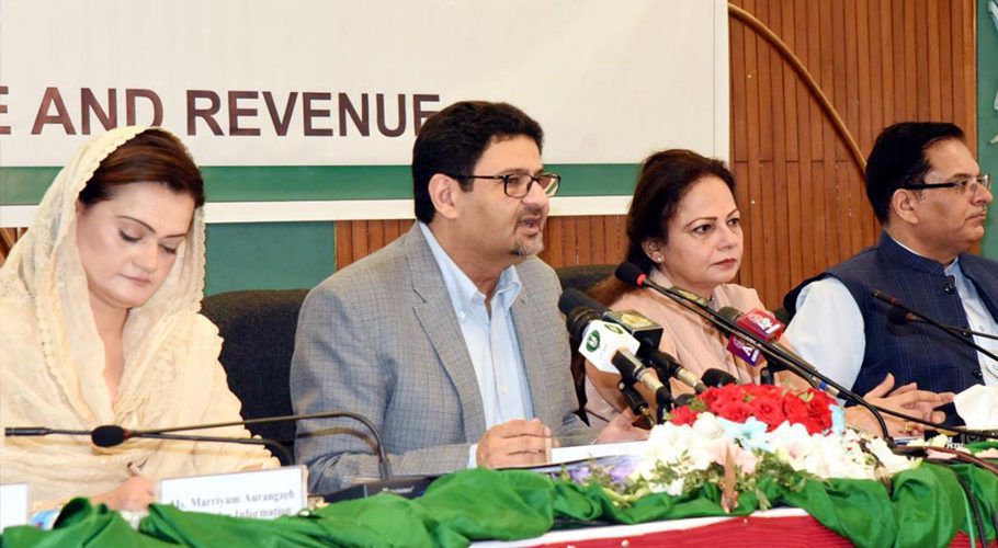 Finance Minister Miftah Ismail was briefing on Federal Budget. Source: APP