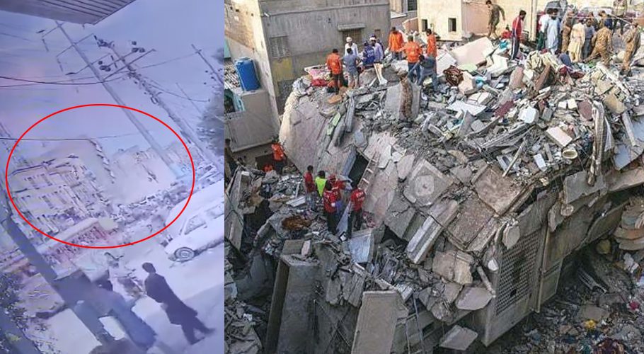 The building of Musa Colony area of Karachi was evacuated before the demolition. (Photo: Online)