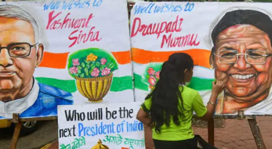 Indian media say that the voting process started today, before which statements were made by both the candidates. (Photo: News18)