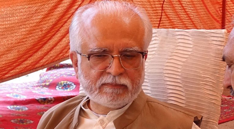 Leaders of Tehreek-e-Insaaf including Chairman PTI congratulated Mehmood Maulvi for winning the election. (Photo: Printrist)