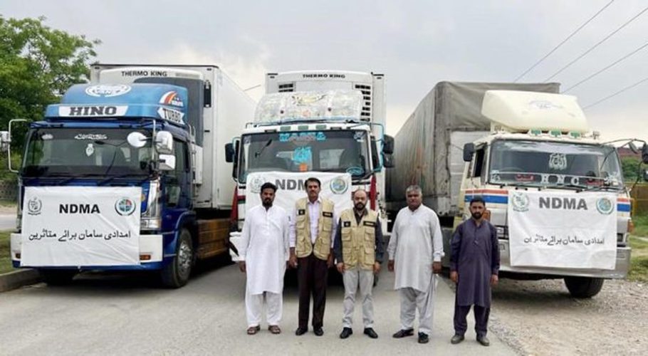 NDMA DISPATCHED FRESH CONSIGNMENT OF RELIEF GOODS FOR FLOOD-HIT AREAS OF BALOCHISTAN ON AUGUST 14, 2022.