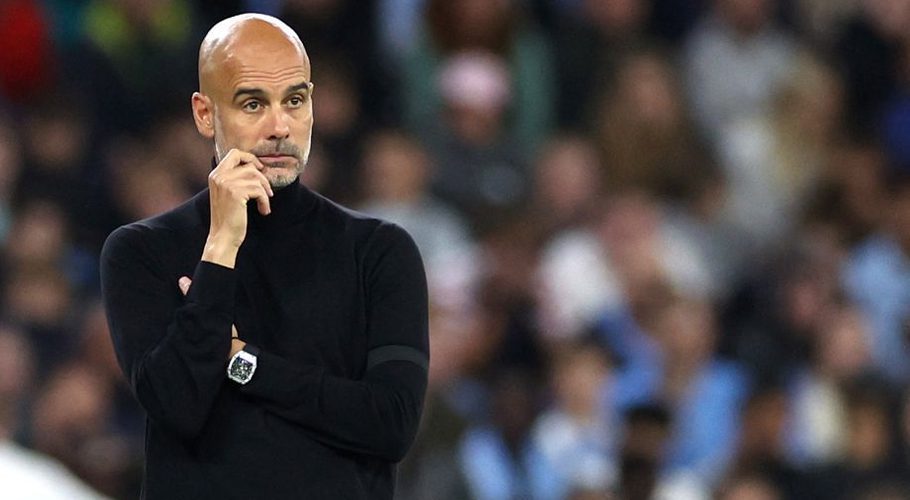 Manchester City manager Pep Guardiola, Manchester City v Borussia Dortmund - Etihad Stadium, Manchester, Britain - September 14, 2022. Images via Reuters/Carl Recine