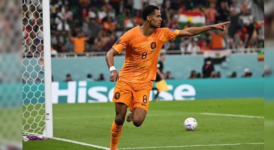 Cody Gakpo opened the scoring for his side. (AFP)