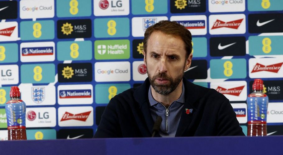 FIFA World Cup Qatar 2022 - England squad announcement - St. George's Park, Burton upon Trent, Britain - November 10, 2022 England manager Gareth Southgate during the announcement Action Images via Reuters/Jason Cairnduff