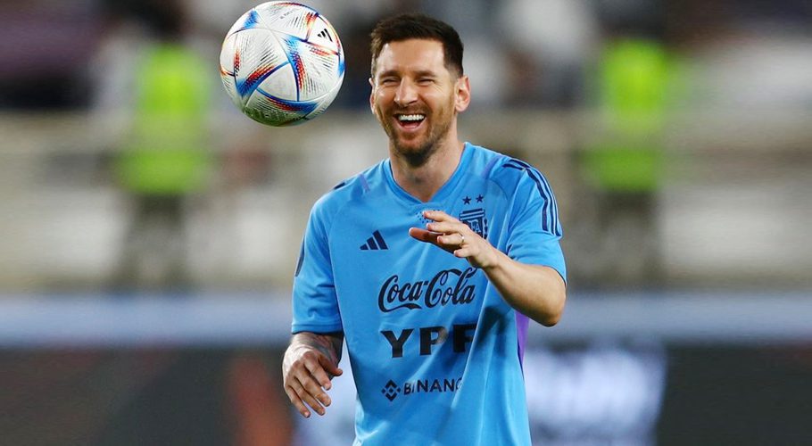 Argentina Training - Al Nahyan Stadium, Abu Dhabi, United Arab Emirates - November 14, 2022 Argentina's Lionel Messi during training REUTERS/Amr Alfiky