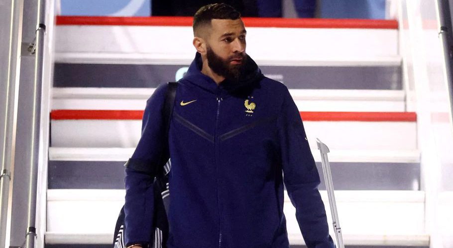 FIFA World Cup Qatar 2022 Arrival - France team arrives in Doha - Hamad International Airport, Doha, Qatar - November 16, 2022 France's Karim Benzema arrives in Doha for the FIFA World Cup Qatar 2022 REUTERS/Hannah Mckay