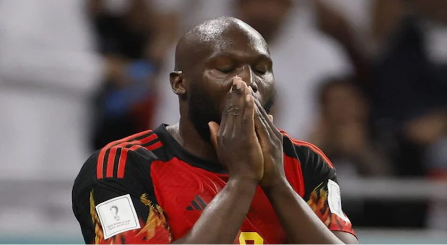 Lukaku could not get his feet or head working as Belgium desperately tried to keep their World Cup alive CREDIT: Richard Sellers/Getty