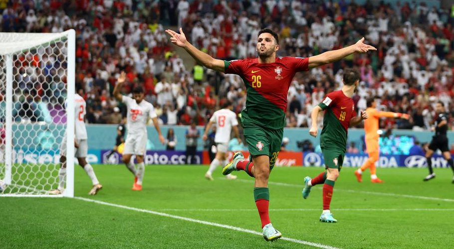 FIFA World Cup Qatar 2022 - Round of 16 - Morocco v Spain - Education City Stadium, Al Rayyan, Qatar - December 6, 2022 Morocco's Nayef Aguerd walks off the pitch after being substituted as Jawad El Yamiq looks on REUTERS/Dylan Martinez