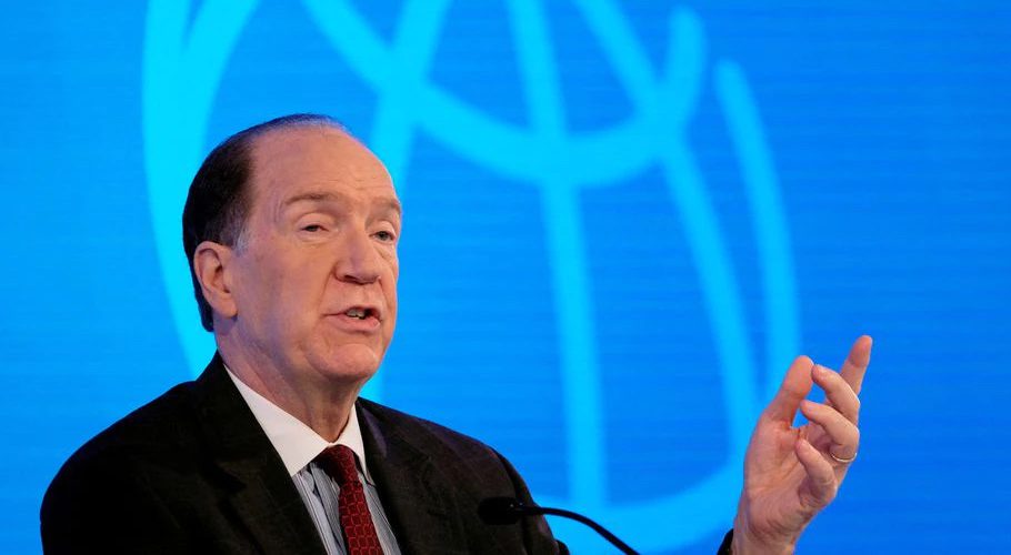 World Bank President David Malpass holds a news conference at the headquarters of the International Monetary Fund during the annual meetings of the two organizations in Washington, U.S., October 13, 2022. REUTERS/James Lawler Duggan