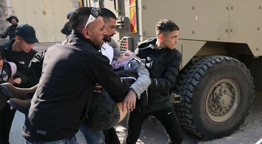 The death toll rose to “nine martyrs including an elderly woman,” the health ministry said, with multiple wounded. (AFP)