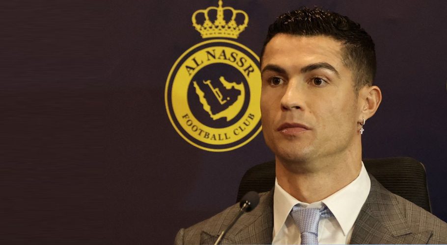 Al Nassr unveil new signing Cristiano Ronaldo - Mrsool Park, Riyadh, Saudi Arabia - January 3, 2023 New Al Nassr signing Cristiano Ronaldo during the press conference REUTERS/Ahmed Yosri