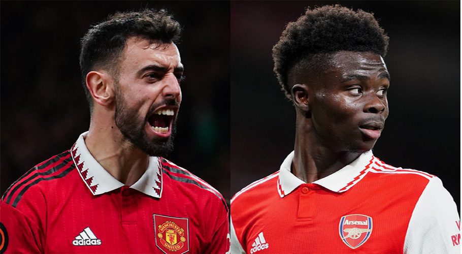 Bruno Fernandes and Manchester United will face Real Betis, while Bukayo Saka's Arsenal will play Sporting Lisbon in the Europa League last 16
(Image; Sky Sports)