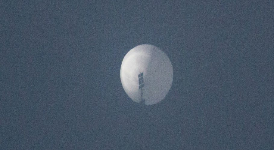 A balloon flies in the sky over Billings, Montana, US, February 1, 2023 in this picture obtained from social media. — Reuters