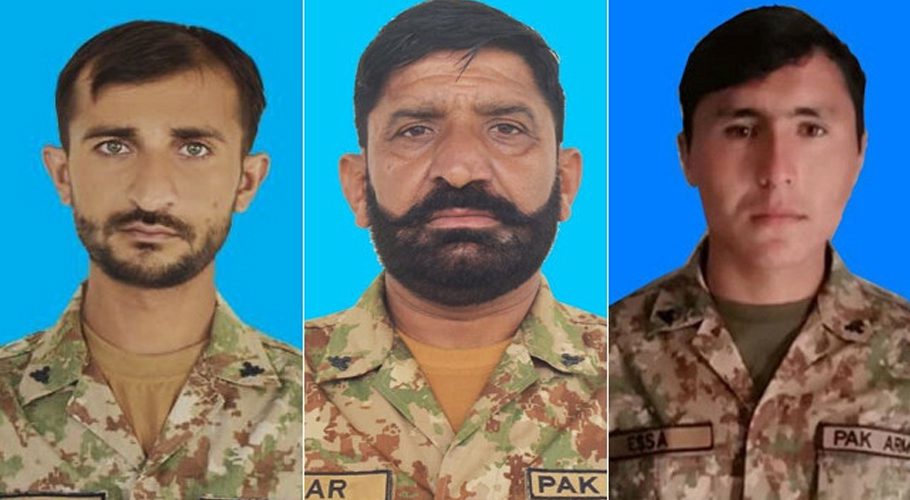 42-year-old Havaldar Muhammad Azhar Iqbal, 34-year-old Naik Muhammad Asad and 22-year-old Sepoy Muhammad Essa were martyred during the attack.