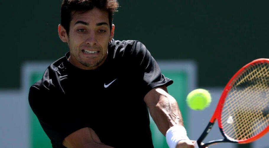 Qualifier Cristian Garin shocked third-seeded Casper Ruud 6-4, 7-6 (7/2) to reach the fourth round at Indian Wells Photo: AFP