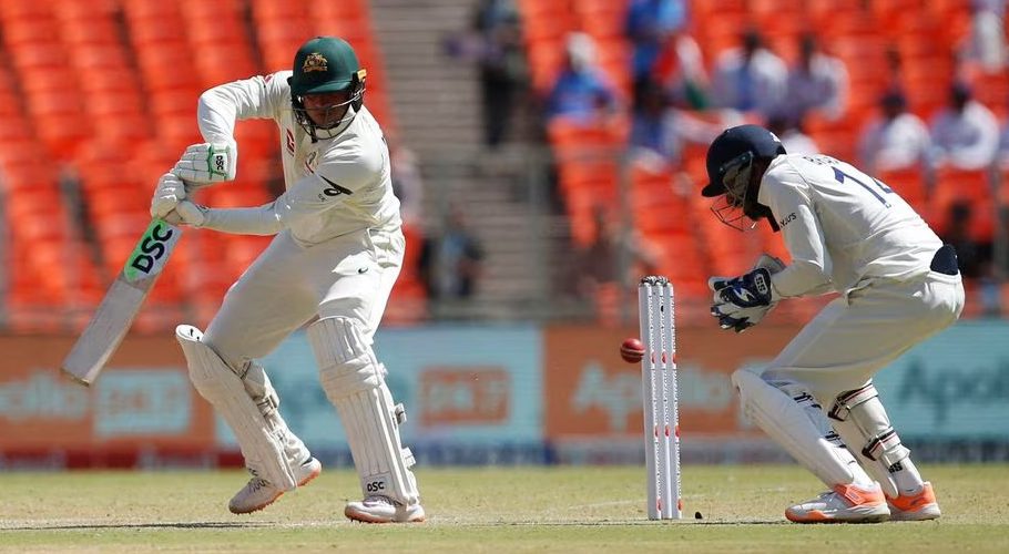 Cricket - Fourth Test - India v Australia - Narendra Modi Stadium, Ahmedabad, India - March 10, 2023 Australia's Usman Khawaja in action REUTERS/Amit Dave