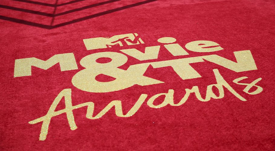 FILE- A general view of the red carpet is pictured at the MTV Movie & TV Awards on June 15, 2019, at the Barker Hangar in Santa Monica, Calif. The first big live awards show to air during the current screenwriters' strike has retreated to a streaming event as the MTV Movie & TV Awards tries to chart a celebratory course through a turbulent Hollywood. (Photo by Danny Moloshok/Invision/AP, File)