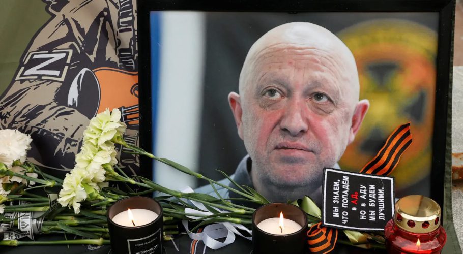 Russian mercenary chief Yevgeny Prigozhin was buried in St Petersburg. Source: Al Jazeera.