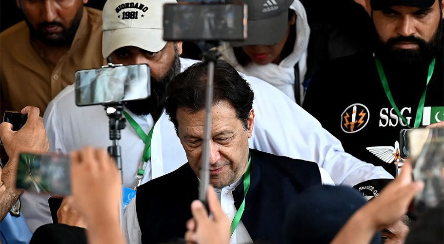 FILE / Pakistan’s former Prime Minister Imran Khan leaves after appearing at the Supreme Court in Islamabad on July 26, 2023.

Photo: Aamir Qureshi AFP via Getty Images