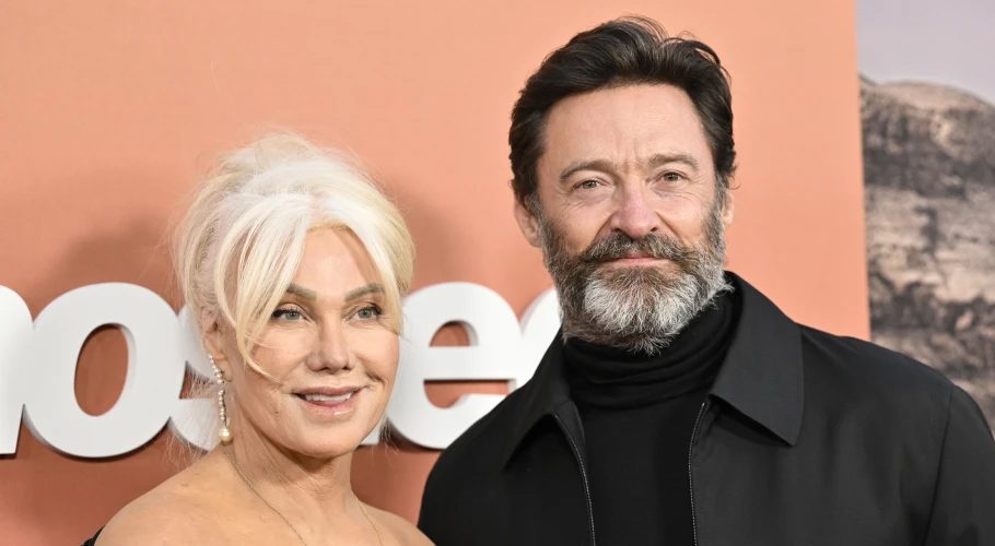 FILE - Hugh Jackman, right., and Deborra-Lee Furness Jackman attend the premiere of Apple Original Films’ “Ghosted” in New York on April 18, 2023. Jackman and Deborra-lee Jackman have decided to end their marriage after 27 years and two children, the pair told People magazine Friday. In a joint statement provided to People, they said they “have been blessed to share almost 3 decades together as husband and wife in a wonderful, loving marriage.” (Photo by Evan Agostini/Invision/AP, File)