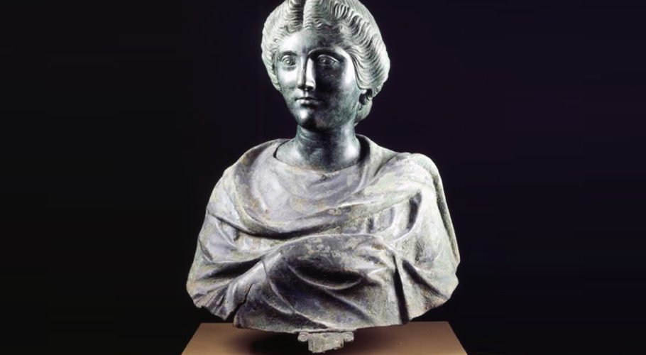 A bronze bust believed to depict the daughter of an ancient Roman emperor has been seized from an art museum in Massachusetts by New York authorities investigating antiquities stolen from Turkey. (AP)