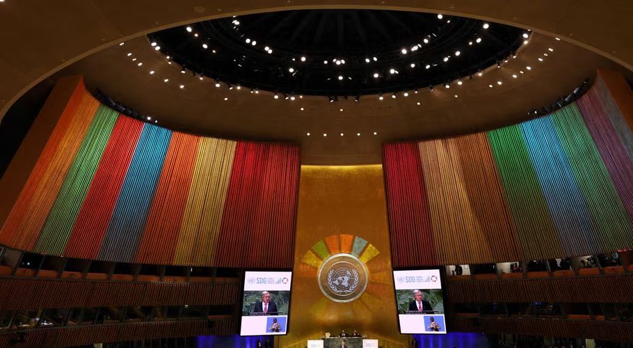 United Nations Secretary-General Antonio Guterres delivers a statement during the opening of the Sustainable Development Goals (SDG) Summit 2023, at U.N. headquarters in New York City, New York, U.S., September 18, 2023. REUTERS/Mike Segar/File Photo