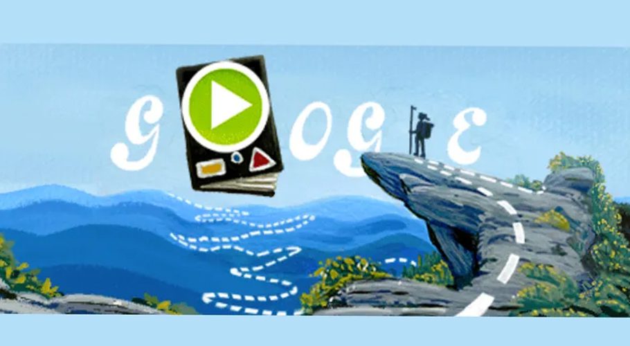 The interactive Doodle was created by artist Nate Swinehart, who trekked the trail to conduct research for his designGoogle