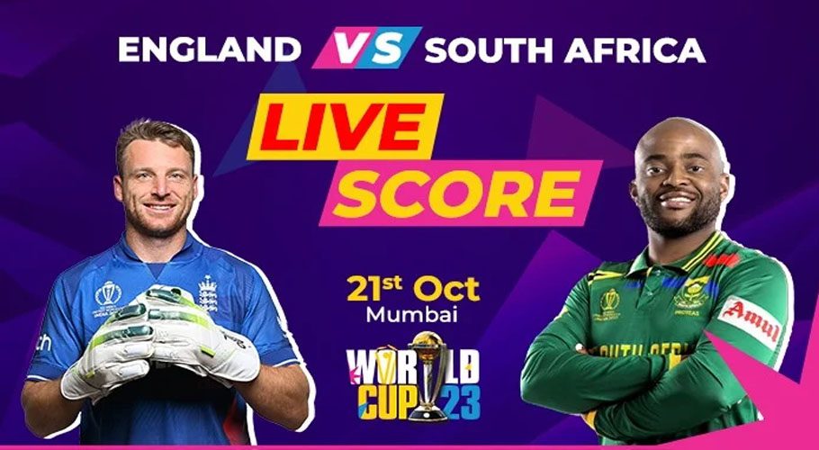 MUMBAI: England have won the toss and elected to field first against South Africa in the 20th match of the ICC World Cup 2023 at Wankhede Stadium in Mumbai.