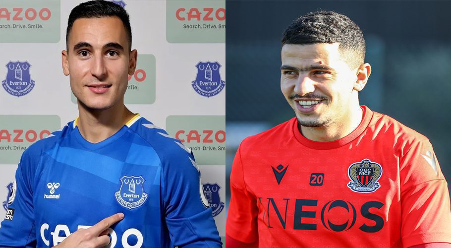 Footballer Anwar El Ghazi and Youcef Atal