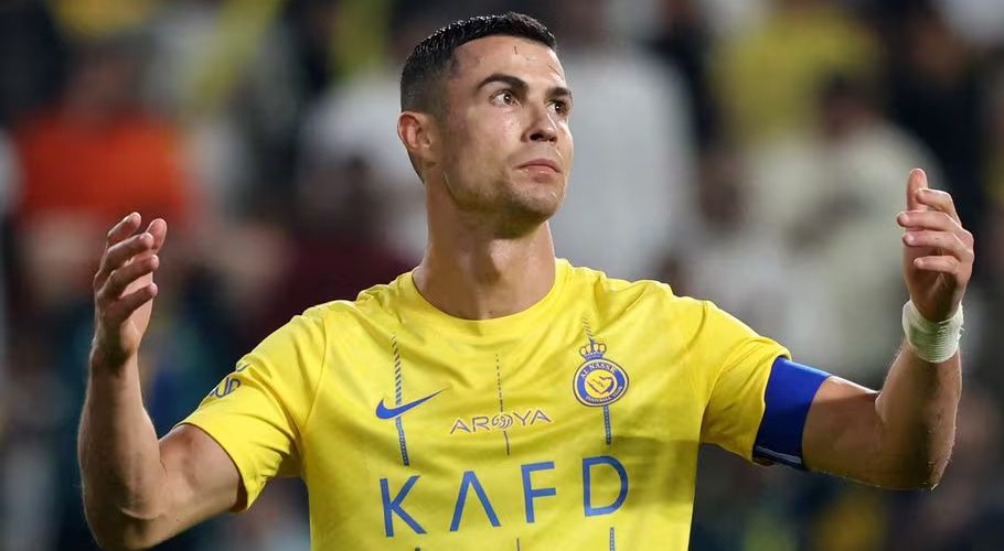 Soccer Football - Saudi Pro League - Al Nassr v Al Okhdood - Al-Awwal Park, Riyadh, Saudi Arabia - November 24, 2023 Al Nassr's Cristiano Ronaldo reacts REUTERS/Ahmed Yosri/File Photo Acquire Licensing Rights