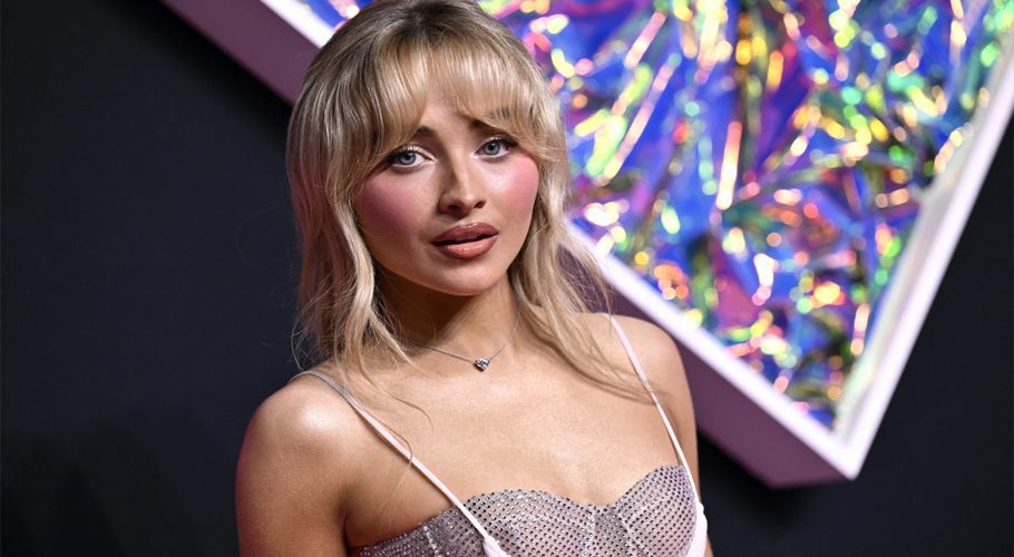 FILE - Sabrina Carpenter arrives at the MTV Video Music Awards, Sept. 12, 2023, in Newark, N.J. Carpenter's use of a Roman Catholic church in Brooklyn as a backdrop for parts of a music video led to a pastor being stripped of his administrative duties after its release and officials holding a Mass to restore the church's “sanctity.” Carpenter released the video for “Feather” on Oct. 31. (Photo by Evan Agostini/Invision/AP, File)