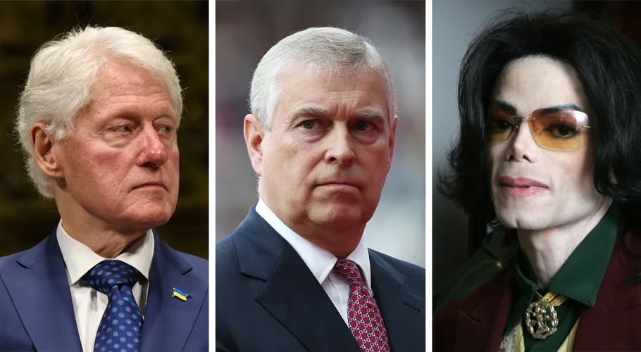 Bill Clinton (left) and Michael Jackson (right) have not been accused of any wrongdoing, while Prince Andrew denies the accusations against him Image source, Getty Images