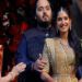 A red carpet ceremony marking the engagement of Anant Ambani and Radhika Merchant in Mumbai, India. Photograph: Niharika Kulkarni/Reuters