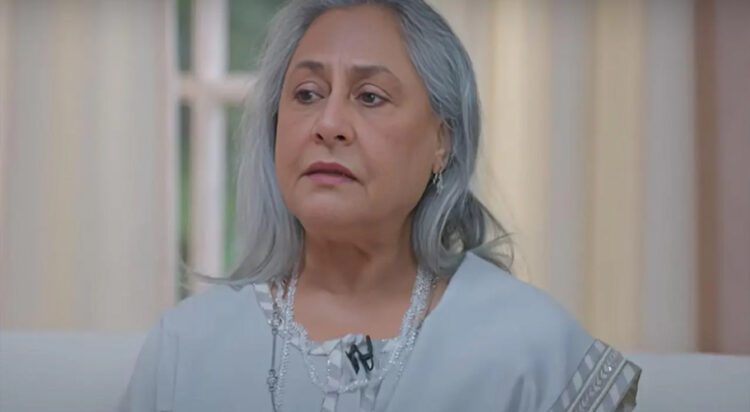 Jaya Bachchan on Navya Naveli Nanda's vodcast (Pic/Screengrab from the video)