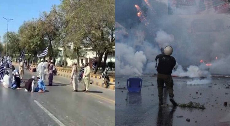 JUI-F Sindh General Secretary Rashid Mehmood Soomro while talking to Geo News stated that the police halted their peaceful procession in various areas of Karachi without any legal notice or order.