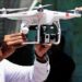Man holds a drone camera in this undated photo. — AFP