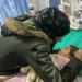Palestinian mother Anwar Abdulnabi cries over the body of her daughter Mila, who had been suffering from deficiencies of calcium and potassium, at Kamal Adwan hospital on the edges of Beit Lahiya, in the northern Gaza Strip, March 2, 2024. REUTERS/Osama Abu Rbaya