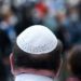 Photo illustration: A US delegation has cut short its visit to Saudi Arabia after one of its members, Orthodox Rabbi Abraham Cooper, was asked to remove his Jewish head covering, or kippah (Ina FASSBENDER)