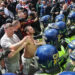 Police officers in Manchester worked to keep groups of demonstrators apart (Image: Shutterstock)